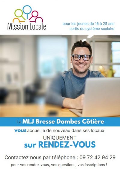 Affichette Mission Locale Jeune Bresse Dombes Côtière