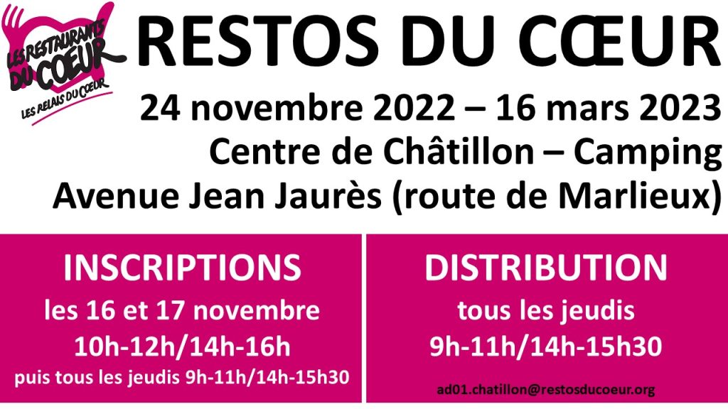 Campagne Restos du coeur 2022/2023